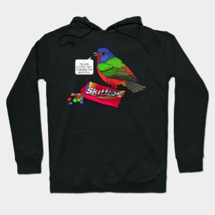 Painted Bunting by Zoodraws, Ver 1 Hoodie